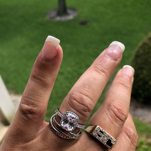 1 LEFT! Beautiful CZ Statement Engagement Ring - Picture 7 of 7